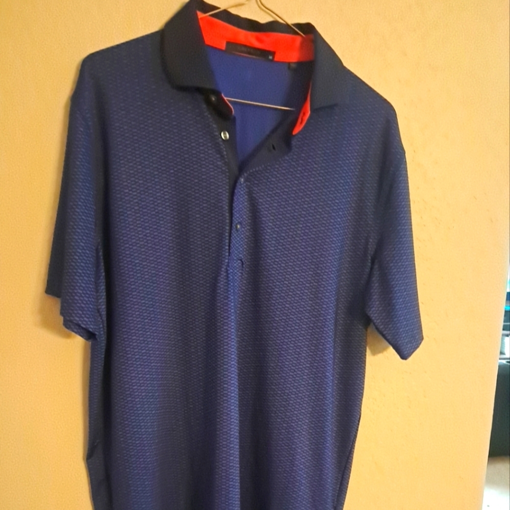 Greyson Men's Blue Polo Shirt Sz Medium